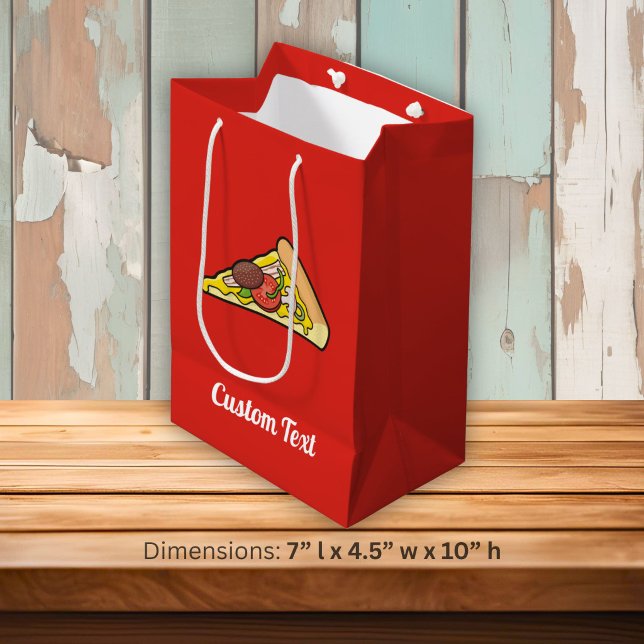 Pizza Slice Geschenktasche Mittlere Geschenktüte (Von Creator hochgeladen)