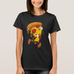 Pizza Slice Making Cardio Bodybuilding Runner Runn T-Shirt