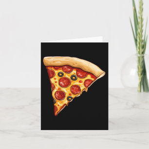 Pizza Slice Minimalistisch Karte