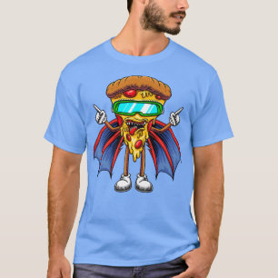 Pizza Slice mit Wings Funny Pizza Liebhaber T-Shirt
