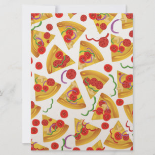 Pizza Slice Pattern Einladung