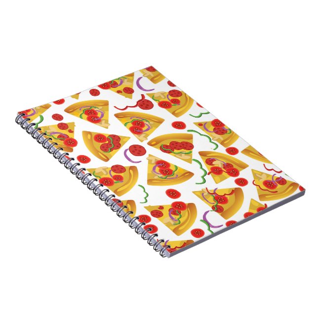 Pizza Slice Pattern Notizblock (Rechte Seite)