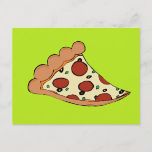 Pizza-Slice Postkarte