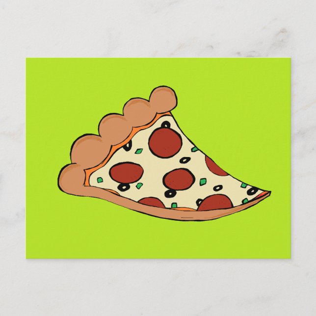 Pizza-Slice Postkarte (Vorderseite)