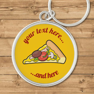 Pizza Slice Schlüsselanhänger