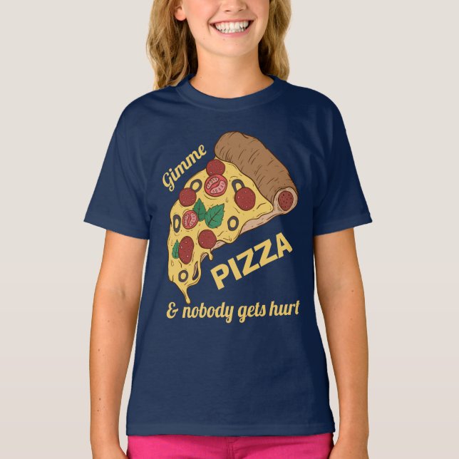 Pizza-Slice-Shirts und -Jacken für den benutzerdef T-Shirt (Vorderseite)