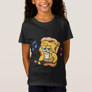 Pizza Slice spielt Gitarre, Bass Music Rock Gitarr T-Shirt