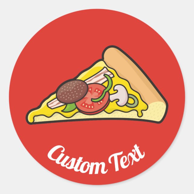 Pizza Slice Sticker (Vorderseite)