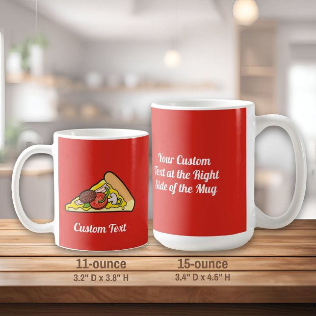 Pizza-Slice-Tasse Kaffeetasse (Von Creator hochgeladen)