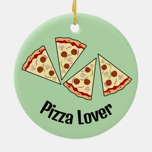 Pizza Slices Design Ornament (Hinten)