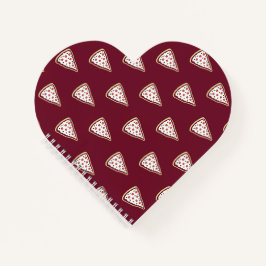 Pizza Slices Heart Notebook (Tomato Red) Notizbuch