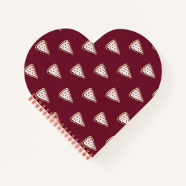 Pizza Slices Heart Notebook (Tomato Red) Notizbuch