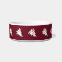Pizza Slices Pet Bowl (Tomatenrot)