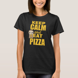Pizza Sloth Pizza Lovers Funny Sprichwort T-Shirt