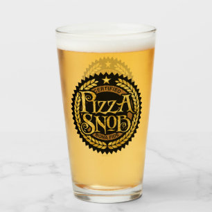 Pizza Snob - lustiger Pizzafreund Glas