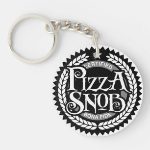 Pizza Snob - lustiger Pizzafreund Schlüsselanhänger