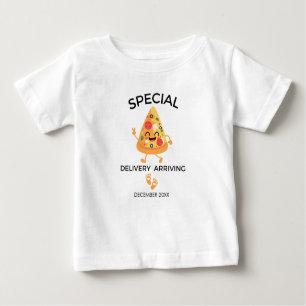 Pizza Sonderlieferung Anreise Kindergeschenk Baby T-shirt