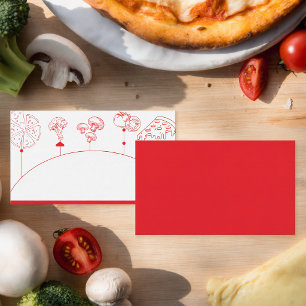 Pizza-Sonderlieferung Blank Platzkarte