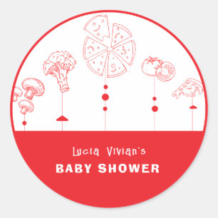 Pizza Sonderlieferung Runder Aufkleber