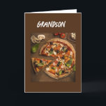 *PIZZA SPASS* FÜR IHREN GEBURTSTAG GRANDSON KARTE<br><div class="desc">VIELEN DANK,  DASS SIE VON EINER MEINER ACHT GESCHICHTEN GESCHAFFEN HABEN!</div>