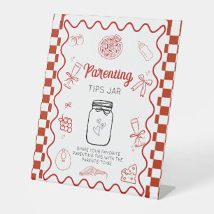 Pizza Special Deliv Kindertipps Jar Baby Dusche Sockelschild