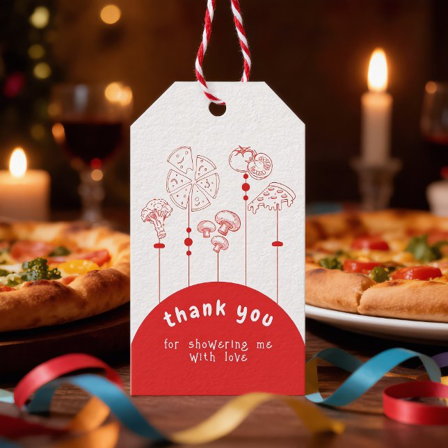 Pizza Special Delivery Baby Dusche Geschenkanhänger (Von Creator hochgeladen)