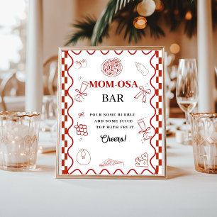 Pizza Special Delivery Baby Dusche Gesichtszeichen Poster