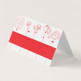 Pizza Special Delivery Blank Platzkarte