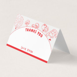 Pizza Special Delivery Danke Blank Card