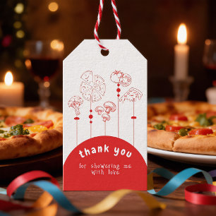 Pizza-Speziallieferung Baby Shower Geschenkanhänger