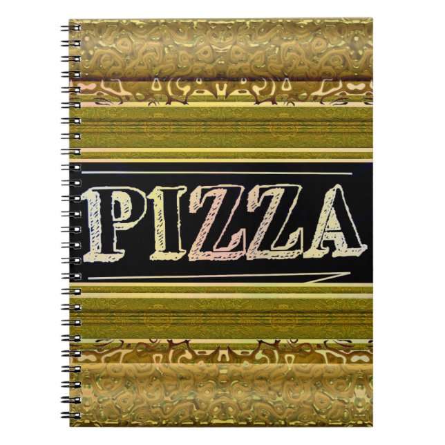 Pizza Spiral Notebook Notizblock (Vorderseite)