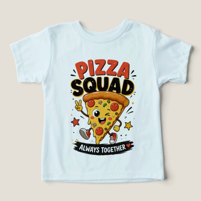 Pizza Squad | Süße Kawaii-Pizza-Freunde Lustiger B (Design Vorderseite)