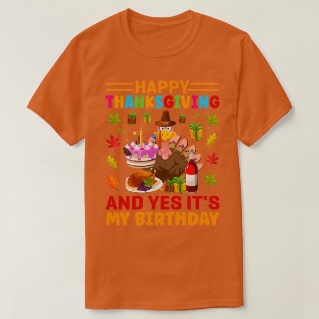 Pizza statt Erntedank Happy Thanksgiving a a a a a T-Shirt (Design vorne)