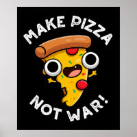 Pizza statt Krieg Funny Peace Pub Dark BG