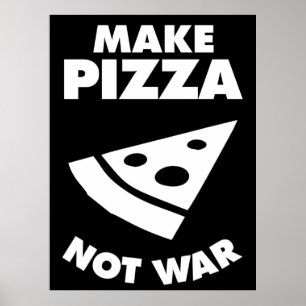 Pizza statt Krieg Poster