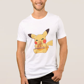 Pizza Stretch Pikachu (Pokemon) Tri-Blend Shirt