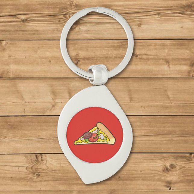 Pizza-Stück Schlüsselanhänger (Von Creator hochgeladen)