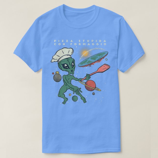 Pizza stupida con formaggio  T-Shirt (Design vorne)