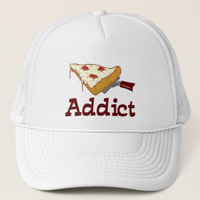 Pizza-Süchtiger Truckerkappe (Vorderseite)