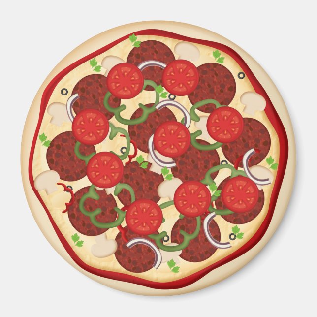 Pizza Supreme Magnet (Vorne)