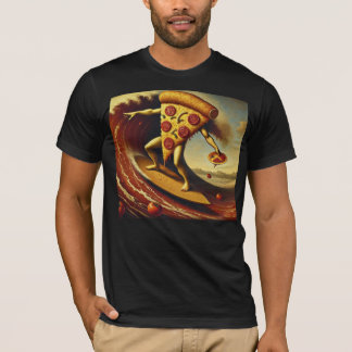 Pizza Surfing Pizza essen T-Shirt