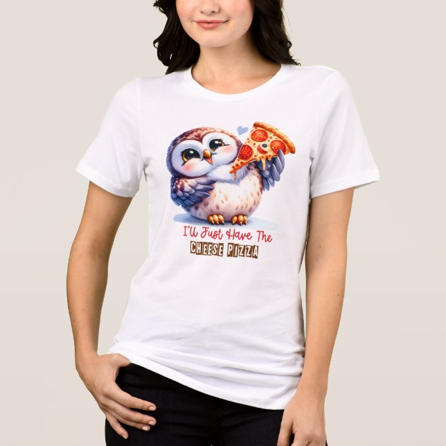 Pizza-T-Shirt Tri-Blend Shirt (Vorderseite)