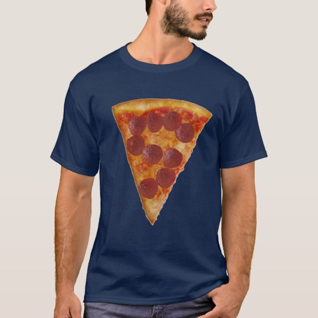 Pizza-T - Shirtdunkelheit T-Shirt (Vorderseite)
