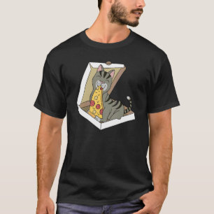 Pizza Tabby-Katze Haustier T-Shirt