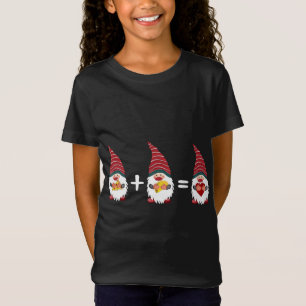 Pizza Taco Gnome Herz Funny Christmas Feinschmecke T-Shirt