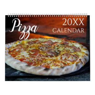Pizza-Themen-Wandkalender-Geschenk Pizzeria 2027 Kalender