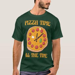 Pizza Time Die ganze Zeit über Pizza mit italienis T-Shirt