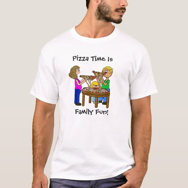 Pizza Time Family T - Shirt (Vorderseite)