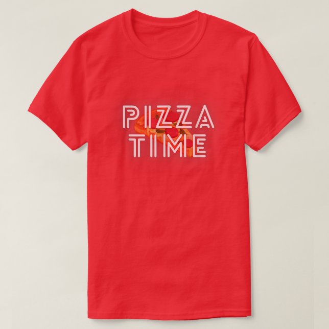 Pizza Time Lazy Chill Design 24634542 T-Shirt (Design vorne)