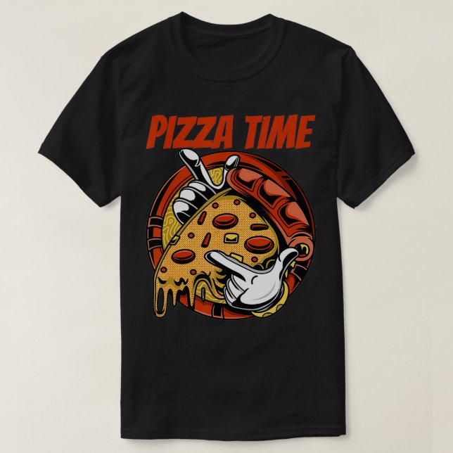 Pizza Time Pizzeria Uniform571 T-Shirt (Design vorne)